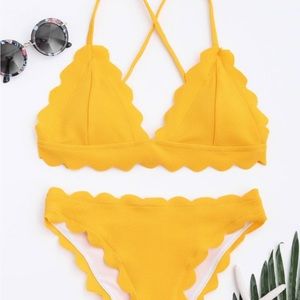 ZAFUL scalloped swimsuit
